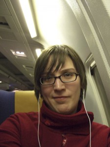 Im Flugzeug an meinem tollen Fensterplatz
