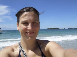 Bettina am Red-Frog-Beach
